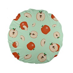 Apple Fruit Background Food Standard 15  Premium Flano Round Cushions by Nexatart