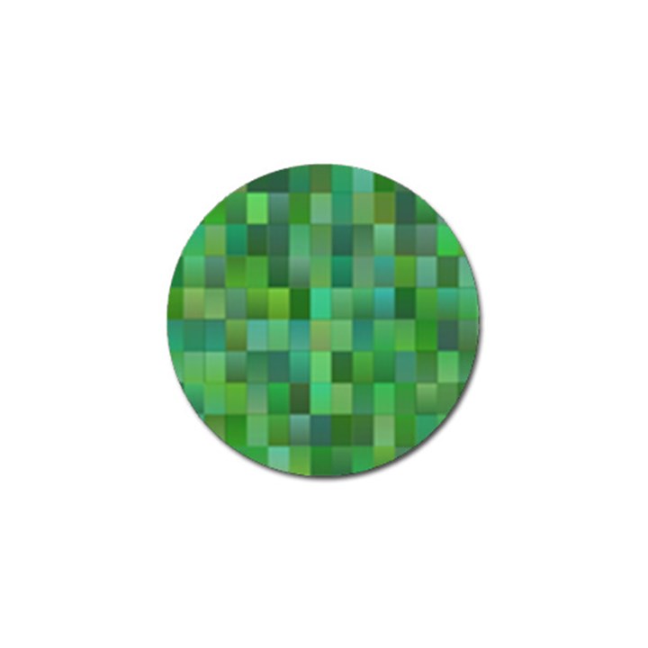 Green Blocks Pattern Backdrop Golf Ball Marker