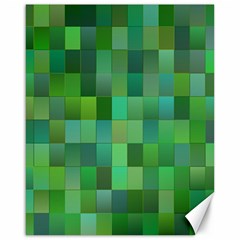 Green Blocks Pattern Backdrop Canvas 16  X 20  