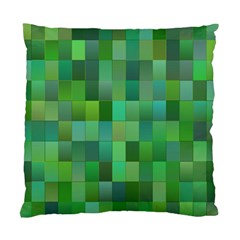 Green Blocks Pattern Backdrop Standard Cushion Case (one Side) by Nexatart