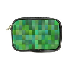 Green Blocks Pattern Backdrop Coin Purse by Nexatart