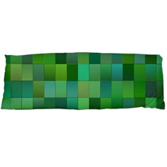 Green Blocks Pattern Backdrop Body Pillow Case Dakimakura (Two Sides)