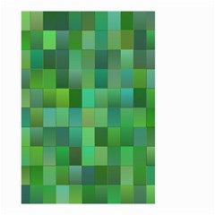 Green Blocks Pattern Backdrop Small Garden Flag (Two Sides)