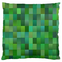 Green Blocks Pattern Backdrop Standard Flano Cushion Case (one Side)