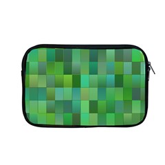 Green Blocks Pattern Backdrop Apple MacBook Pro 13  Zipper Case