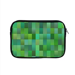 Green Blocks Pattern Backdrop Apple Macbook Pro 15  Zipper Case