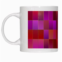 Shapes Abstract Pink White Mugs by Nexatart