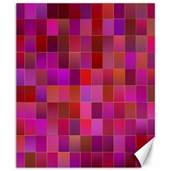 Shapes Abstract Pink Canvas 8  X 10  by Nexatart