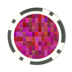 Shapes Abstract Pink Poker Chip Card Guard (10 Pack) by Nexatart