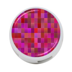 Shapes Abstract Pink 4-port Usb Hub (two Sides)  by Nexatart