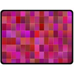 Shapes Abstract Pink Fleece Blanket (Large)  80 x60  Blanket Front