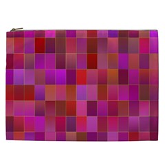 Shapes Abstract Pink Cosmetic Bag (xxl)  by Nexatart