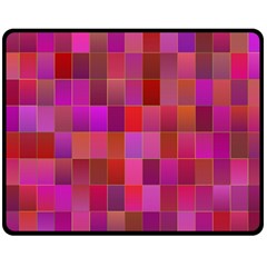 Shapes Abstract Pink Double Sided Fleece Blanket (medium)  by Nexatart