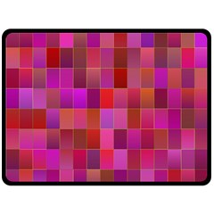 Shapes Abstract Pink Double Sided Fleece Blanket (large)  by Nexatart