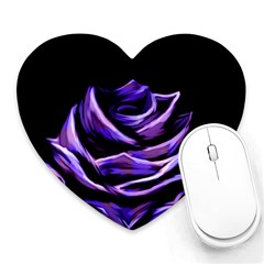 Rose Flower Design Nature Blossom Heart Mousepads by Nexatart