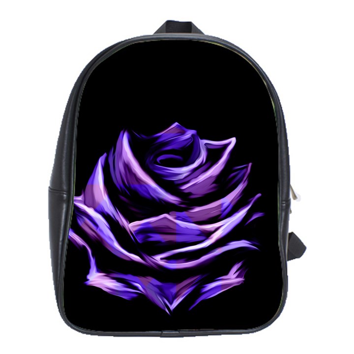 Rose Flower Design Nature Blossom School Bags(Large) 