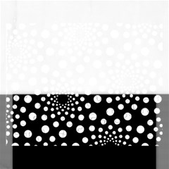 Dot Dots Round Black And White Rectangular Jigsaw Puzzl by Nexatart