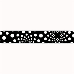 Dot Dots Round Black And White Small Bar Mats by Nexatart