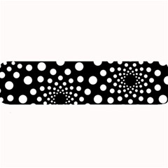 Dot Dots Round Black And White Large Bar Mats by Nexatart