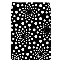 Dot Dots Round Black And White Flap Covers (l)  by Nexatart