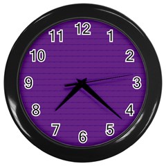 Pattern Violet Purple Background Wall Clocks (black) by Nexatart