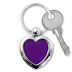 Pattern Violet Purple Background Key Chains (heart)  by Nexatart