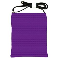 Pattern Violet Purple Background Shoulder Sling Bags by Nexatart