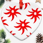 Star Figure Form Pattern Structure Ornament (Heart) Front