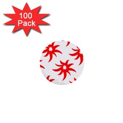 Star Figure Form Pattern Structure 1  Mini Buttons (100 Pack)  by Nexatart