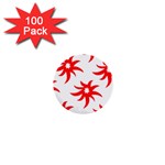 Star Figure Form Pattern Structure 1  Mini Buttons (100 pack)  Front