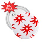 Star Figure Form Pattern Structure 2.25  Buttons (100 pack)  Front