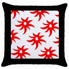 Star Figure Form Pattern Structure Throw Pillow Case (black) by Nexatart