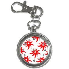 Star Figure Form Pattern Structure Key Chain Watches by Nexatart