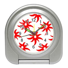 Star Figure Form Pattern Structure Travel Alarm Clocks by Nexatart