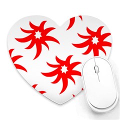 Star Figure Form Pattern Structure Heart Mousepads by Nexatart