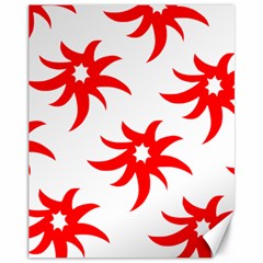 Star Figure Form Pattern Structure Canvas 11  X 14  