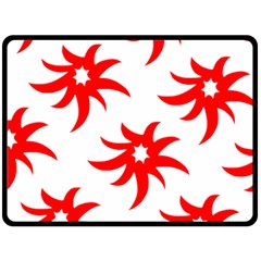 Star Figure Form Pattern Structure Fleece Blanket (large)  by Nexatart