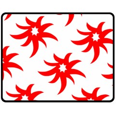 Star Figure Form Pattern Structure Fleece Blanket (medium)  by Nexatart