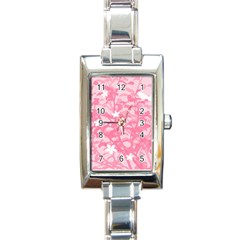 Plant Flowers Bird Spring Rectangle Italian Charm Watch by Nexatart