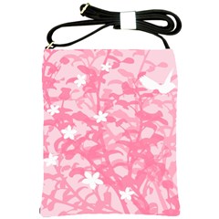 Plant Flowers Bird Spring Shoulder Sling Bags by Nexatart