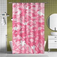 Plant Flowers Bird Spring Shower Curtain 48  X 72  (small)  by Nexatart