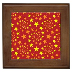 Star Stars Pattern Design Framed Tiles by Nexatart