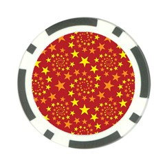 Star Stars Pattern Design Poker Chip Card Guard (10 Pack) by Nexatart