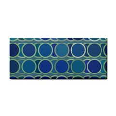 Circles Abstract Blue Pattern Cosmetic Storage Cases by Nexatart