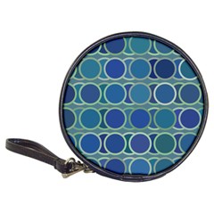 Circles Abstract Blue Pattern Classic 20-cd Wallets by Nexatart