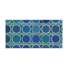 Circles Abstract Blue Pattern Yoga Headband