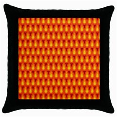 Simple Minimal Flame Background Throw Pillow Case (black) by Nexatart