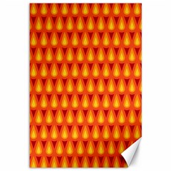 Simple Minimal Flame Background Canvas 12  X 18   by Nexatart