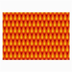 Simple Minimal Flame Background Large Glasses Cloth (2-side) by Nexatart