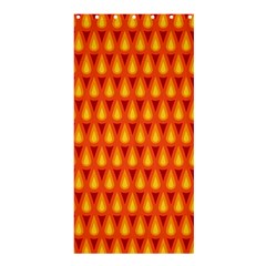 Simple Minimal Flame Background Shower Curtain 36  X 72  (stall)  by Nexatart